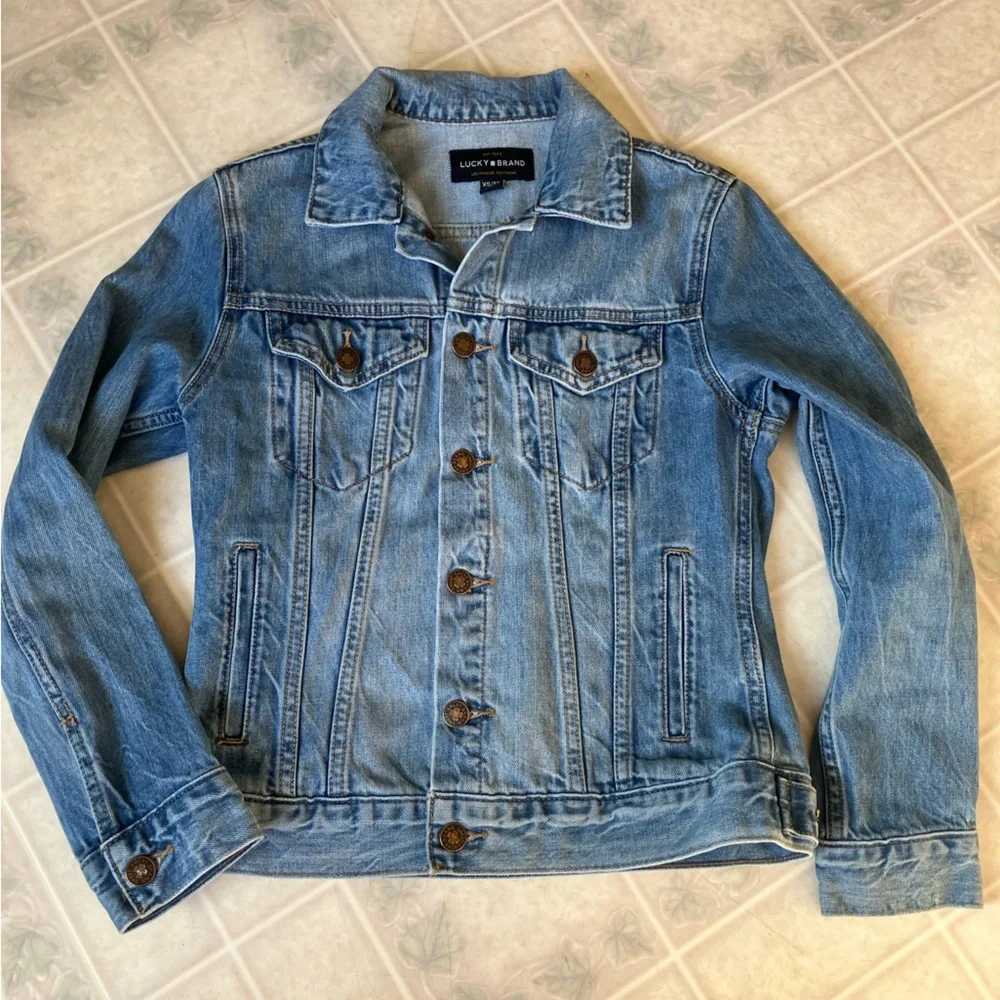 Lucky Tomboy Trucker Light‎ Blue Denim jacket Cotton